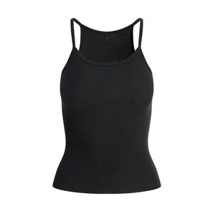 SKIMS Black Ribbed Tank Top